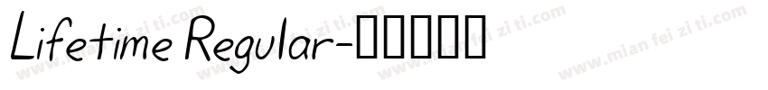 Lifetime Regular字体转换